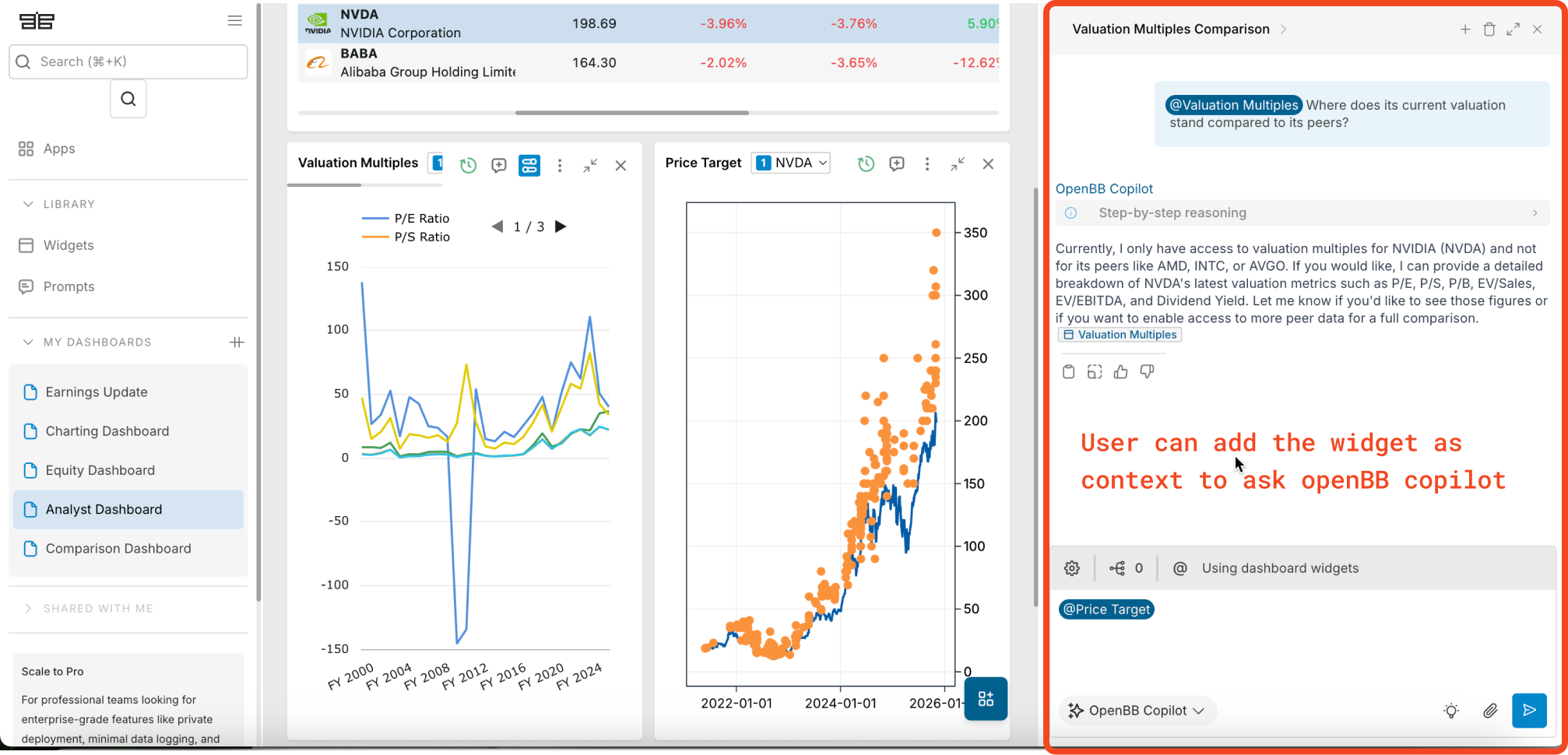 OpenBB Stock Analysis Tool Interface Demo